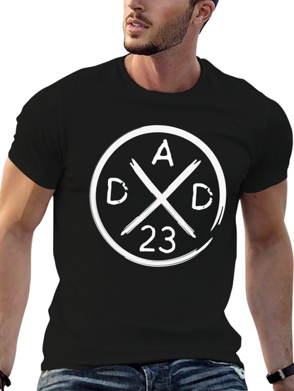 Dad 23 Graphic Tee - Black Cotton T-Shirt