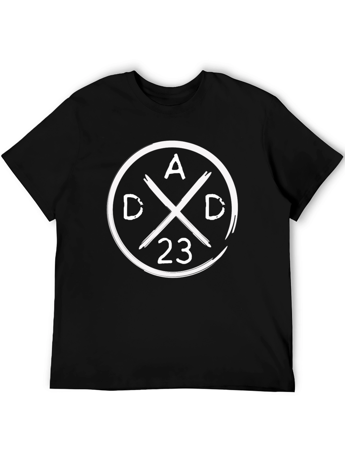 Dad 23 Graphic Tee - Black Cotton T-Shirt