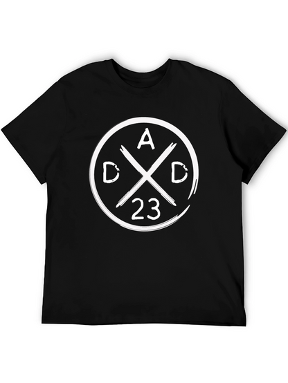 Dad 23 Graphic Tee - Black Cotton T-Shirt