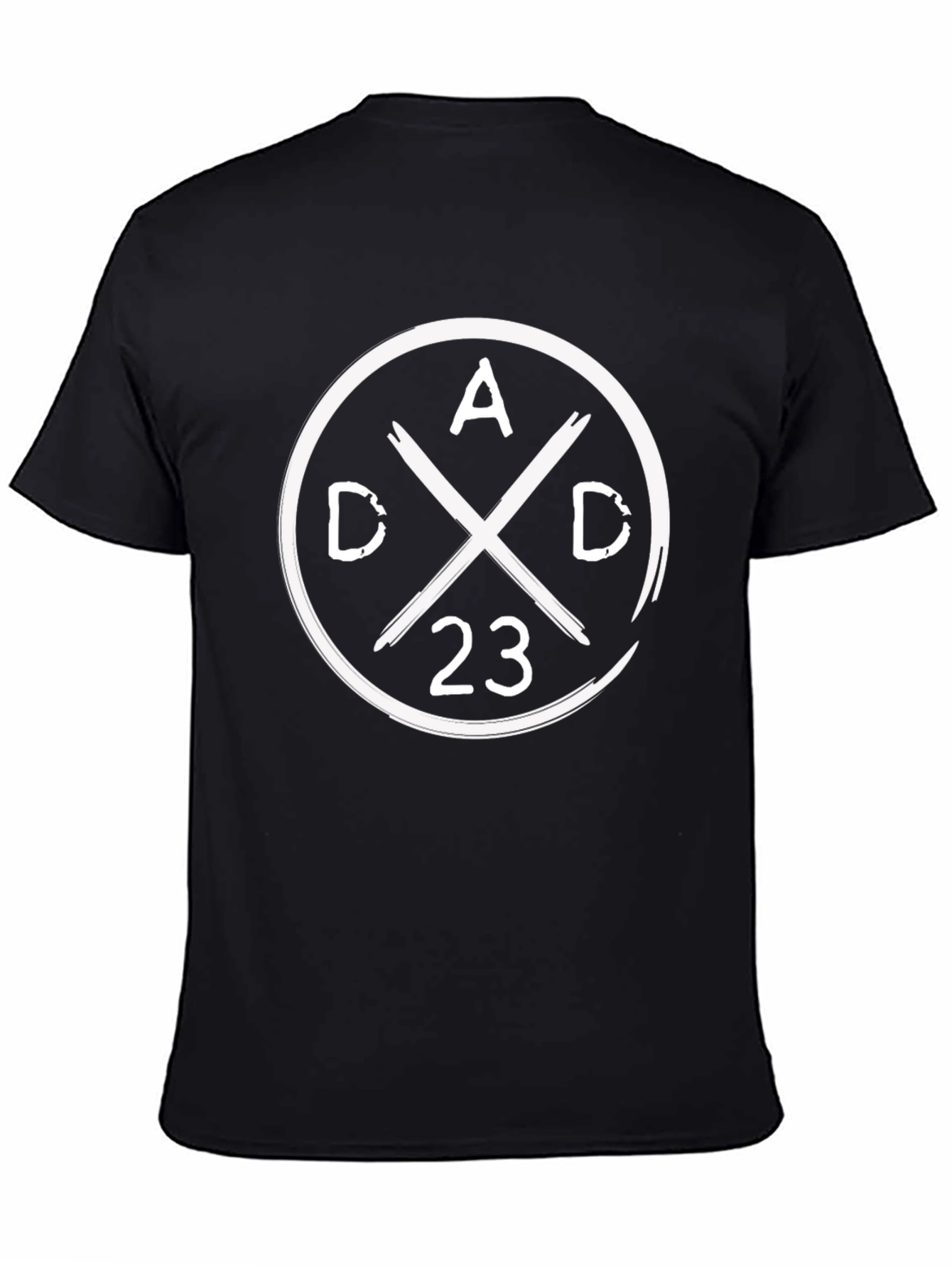 Dad 23 Graphic Tee - Black Cotton T-Shirt