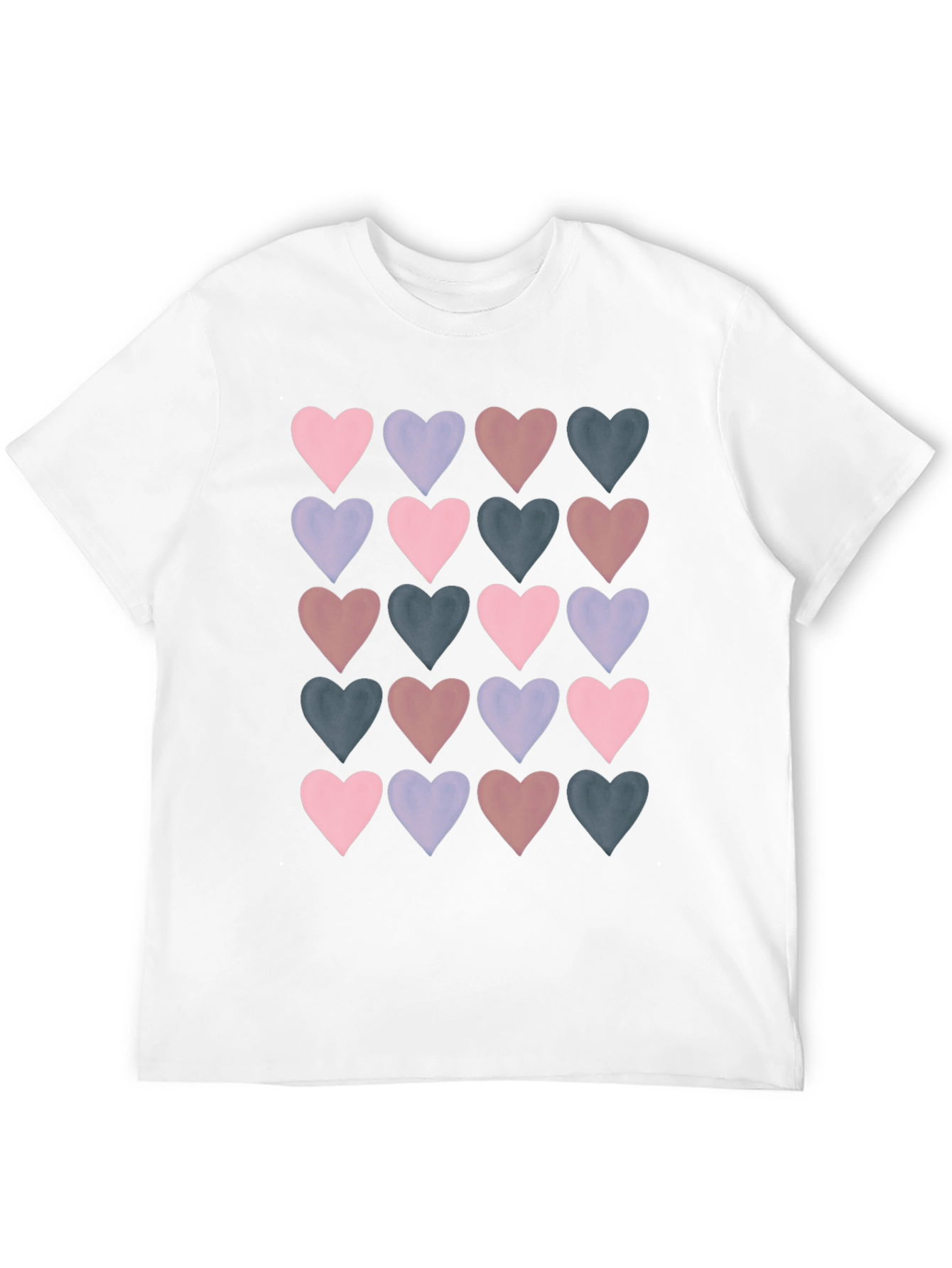 Heart Pattern T-Shirt - Stylish Casual Wear