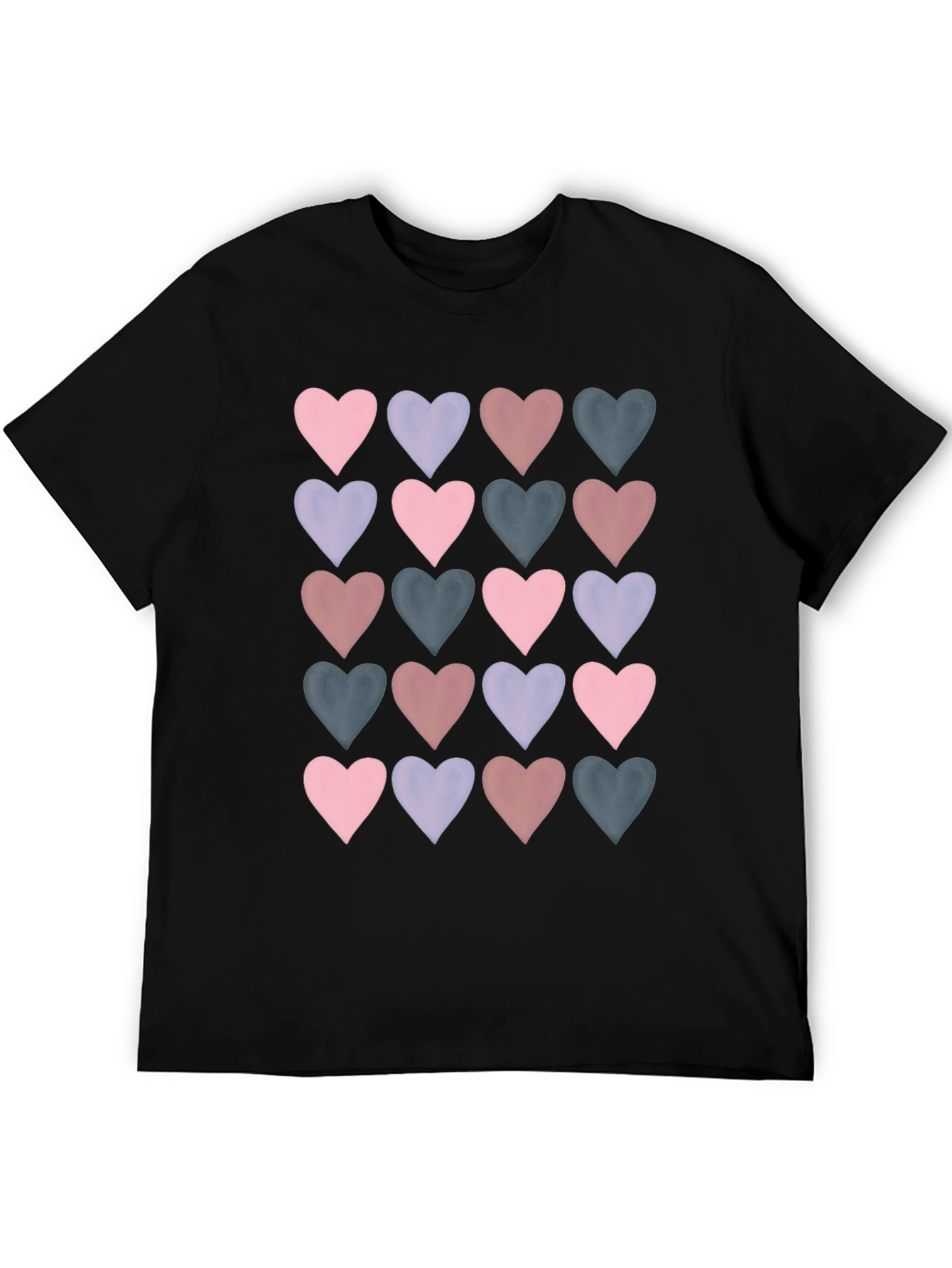 Heart Pattern T-Shirt - Stylish Casual Wear