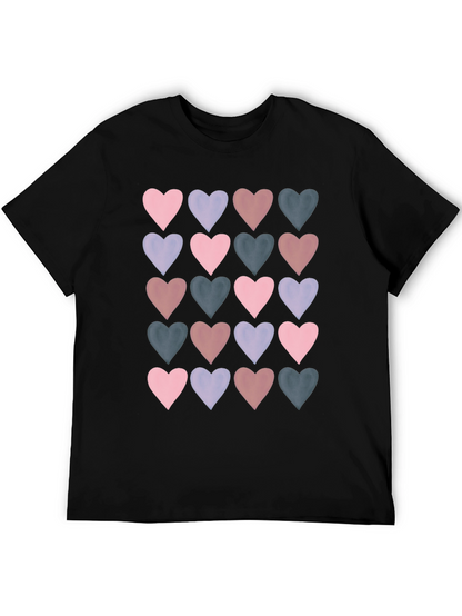 Heart Pattern T-Shirt - Stylish Casual Wear