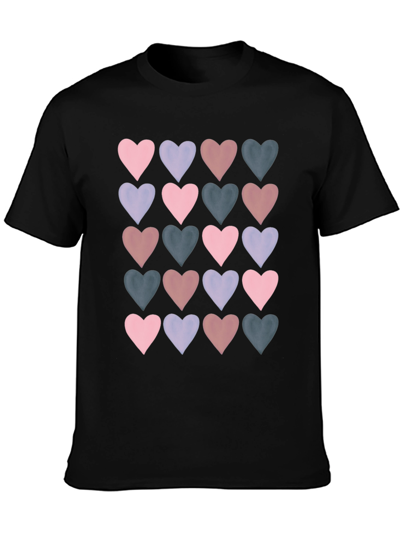 Heart Pattern T-Shirt - Stylish Casual Wear