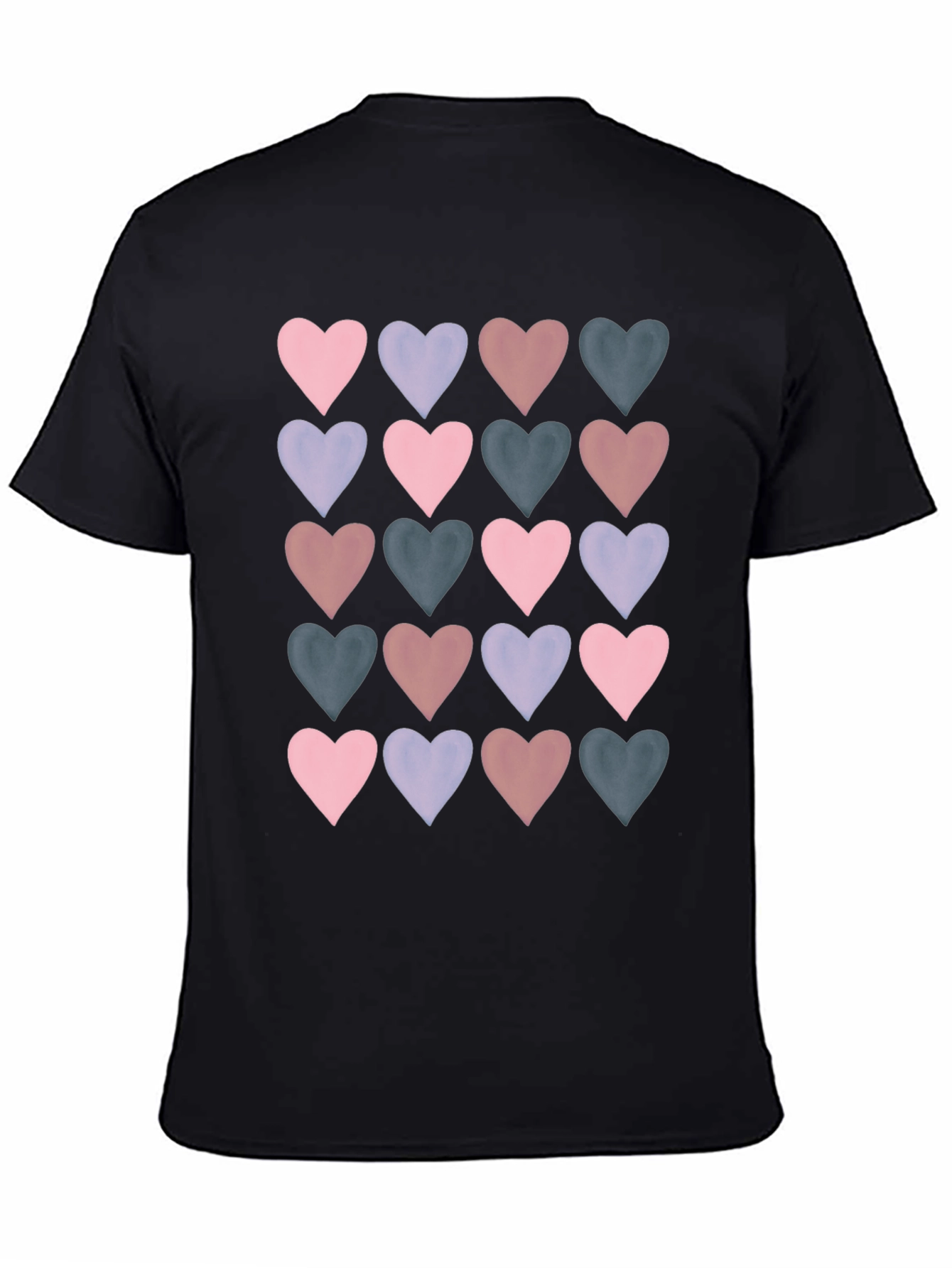 Heart Pattern T-Shirt - Stylish Casual Wear