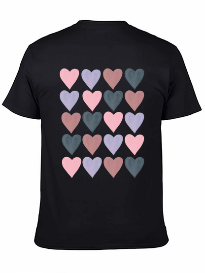Heart Pattern T-Shirt - Stylish Casual Wear