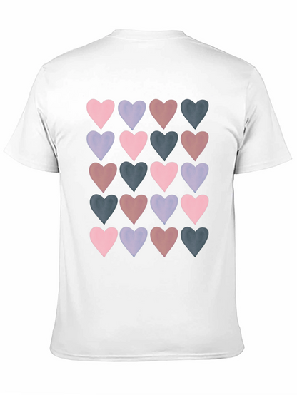 Heart Pattern T-Shirt - Stylish Casual Wear