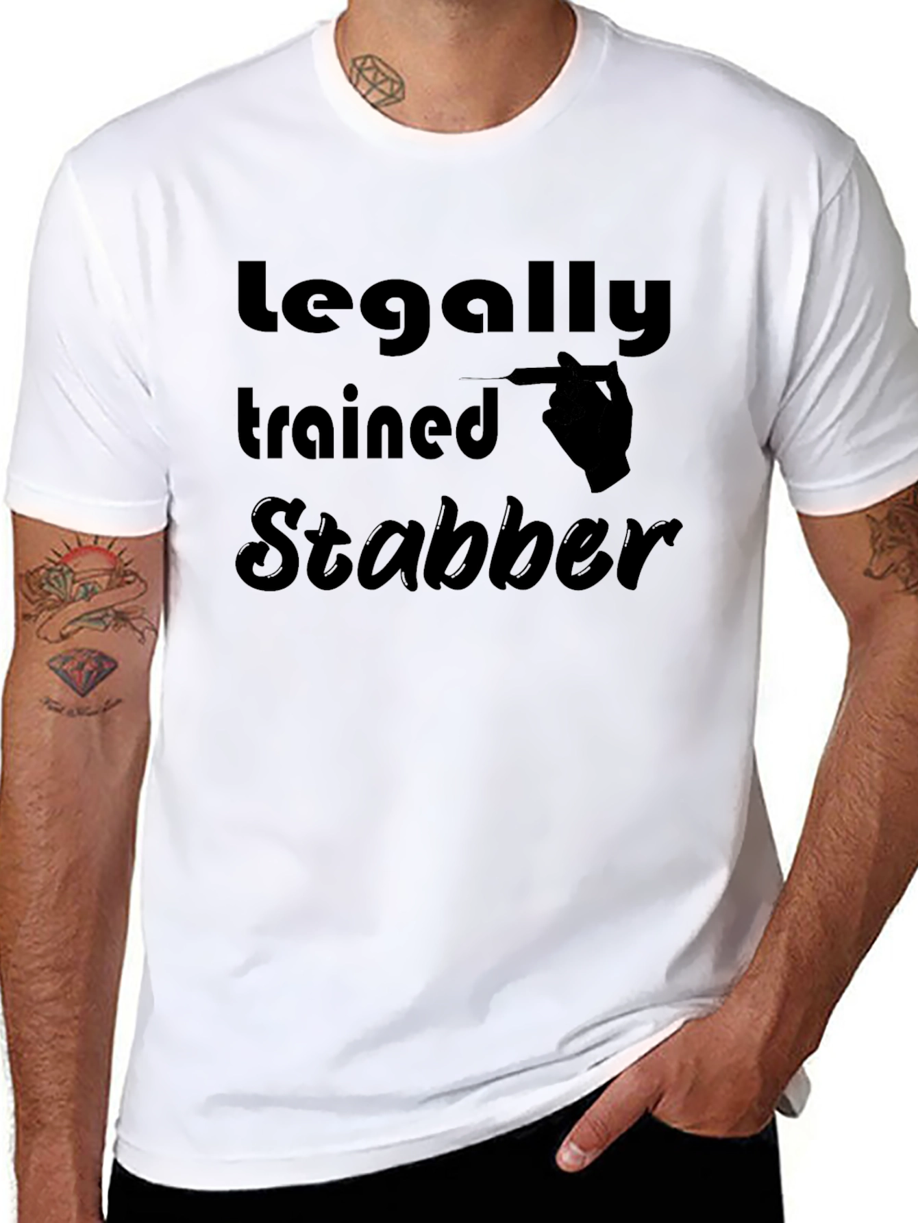 Legally Trained Stabber Graphic T-Shirt