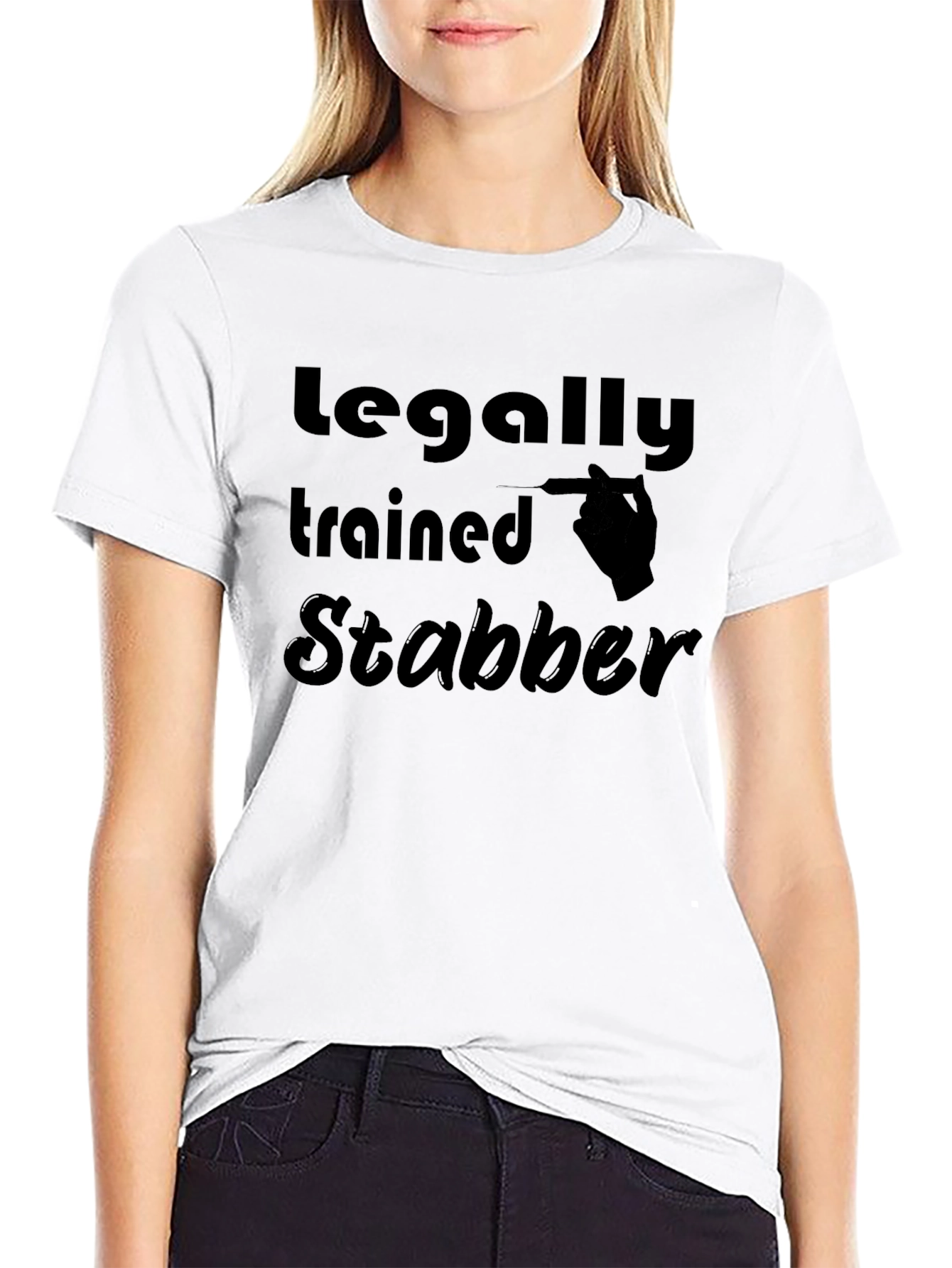 Legally Trained Stabber Graphic T-Shirt