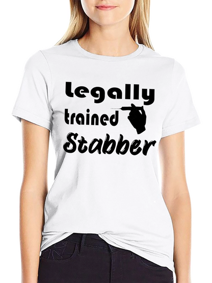 Legally Trained Stabber Graphic T-Shirt