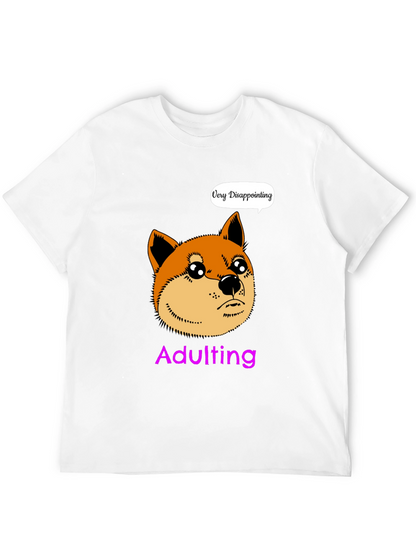 Adulting Disappointment Doge Meme Graphic T-Shirt