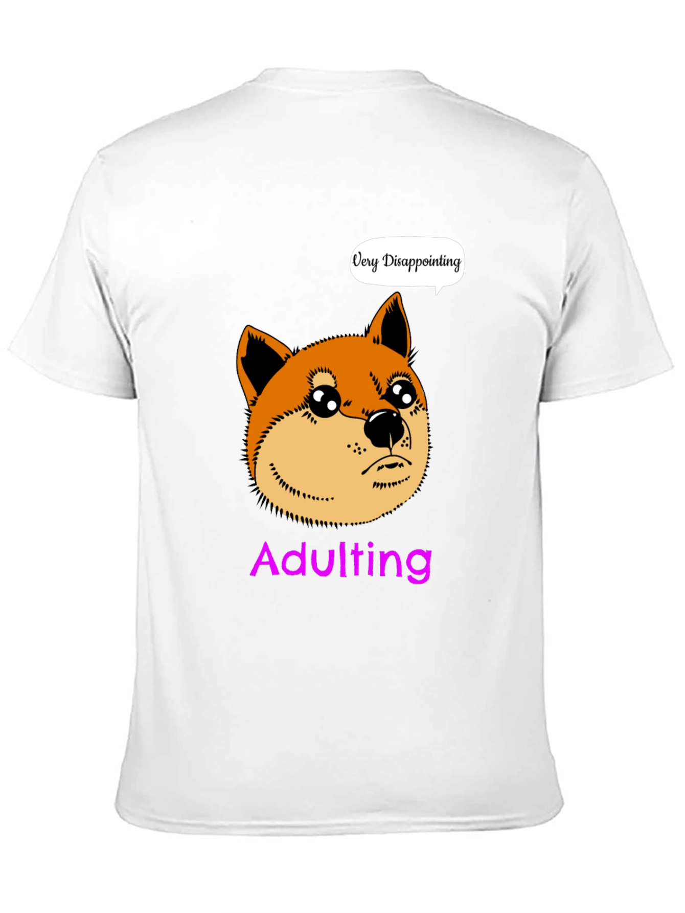 Adulting Disappointment Doge Meme Graphic T-Shirt