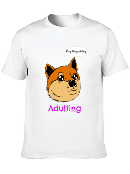 Adulting Disappointment Doge Meme Graphic T-Shirt