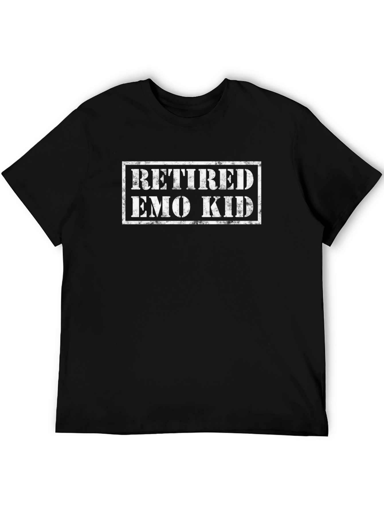 Retired Emo Kid Black Graphic T-Shirt