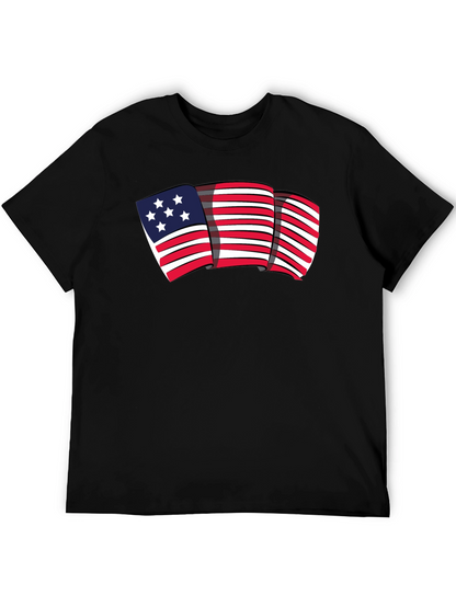 American Flag Graphic Tee - Patriotic Style
