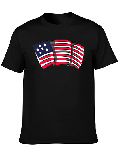 American Flag Graphic Tee - Patriotic Style