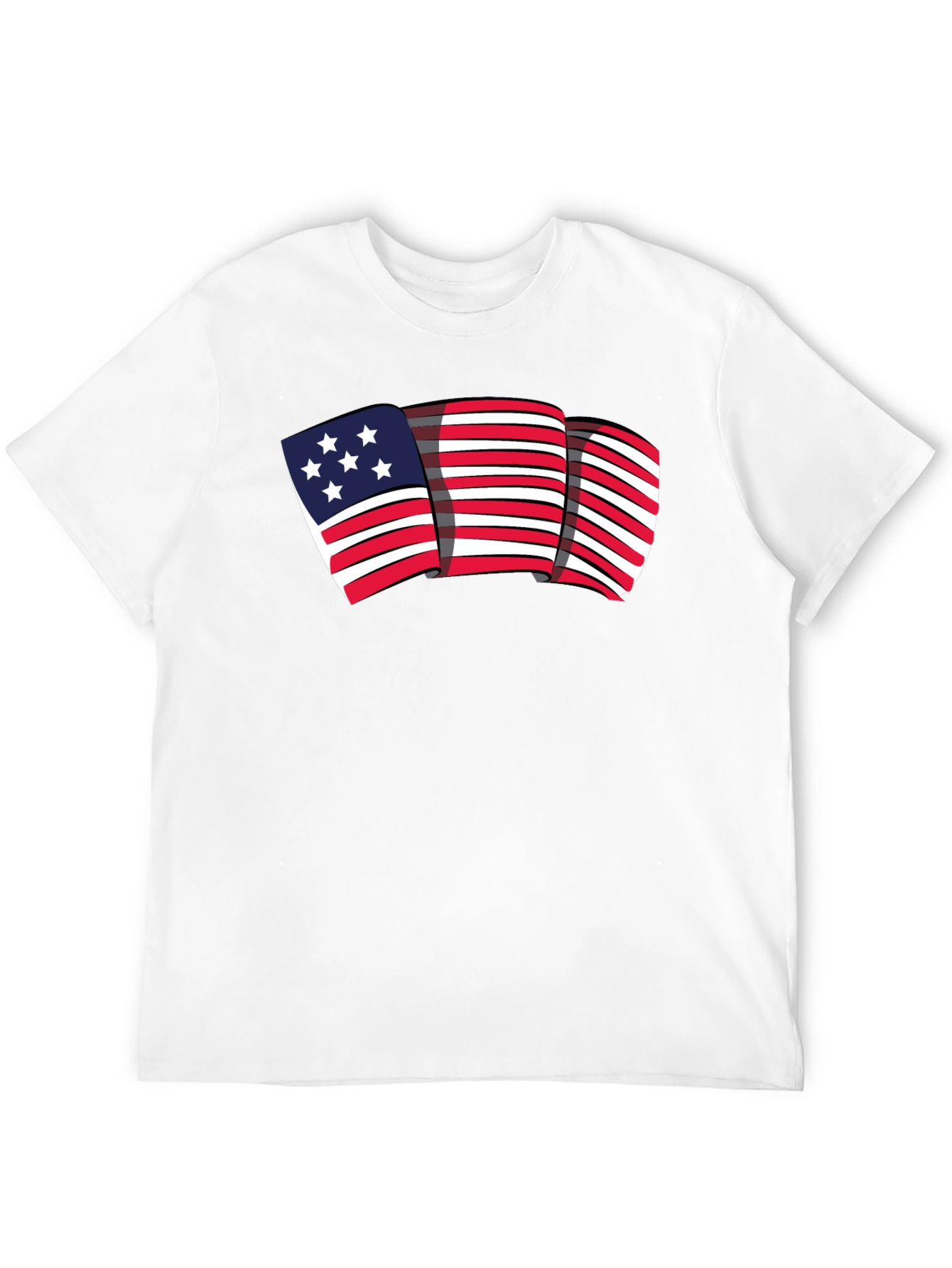 American Flag Graphic Tee - Patriotic Style