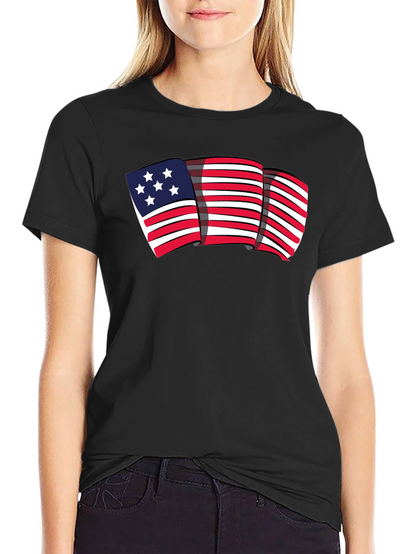 American Flag Graphic Tee - Patriotic Style