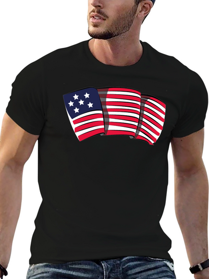 American Flag Graphic Tee - Patriotic Style
