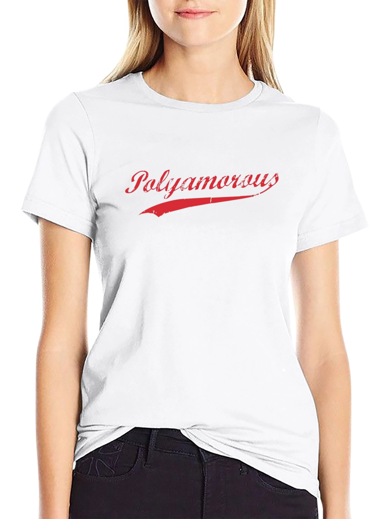 Polyamorous Graphic Tee - Black Cotton T-Shirt