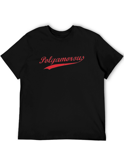 Polyamorous Graphic Tee - Black Cotton T-Shirt