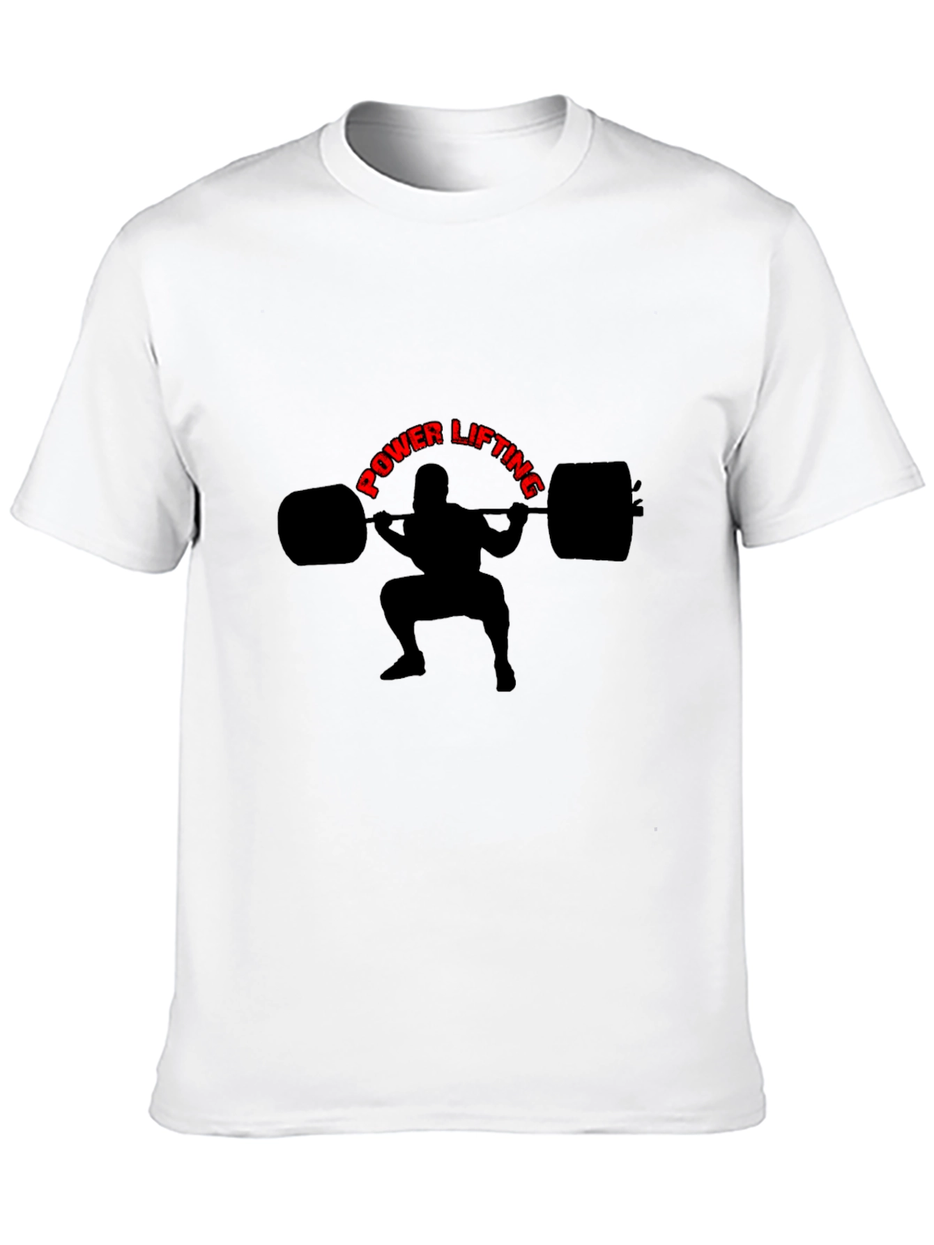 Powerlifting Graphic Tee - Black Cotton T-Shirt