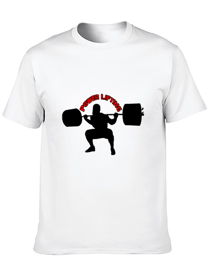 Powerlifting Graphic Tee - Black Cotton T-Shirt