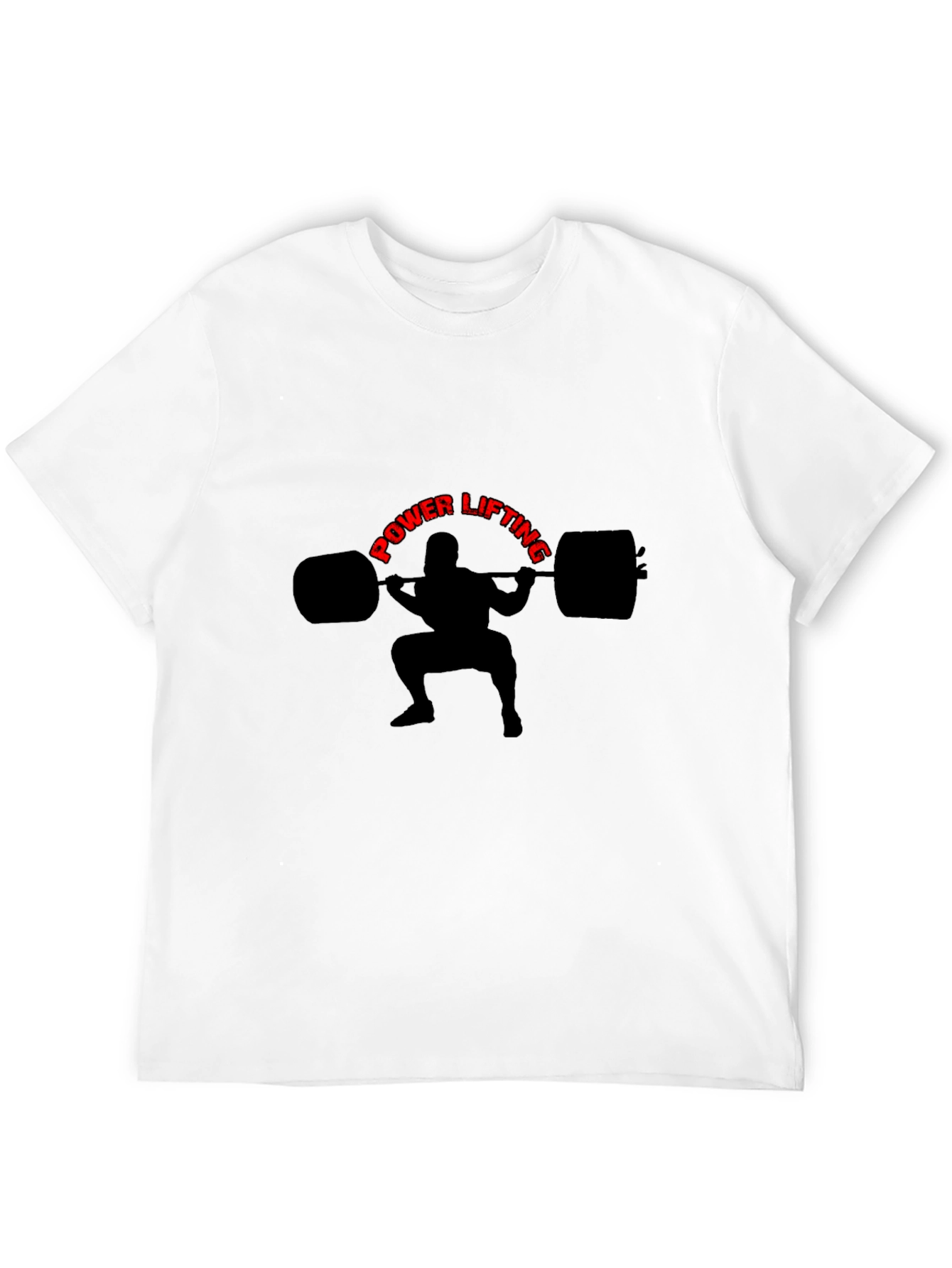 Powerlifting Graphic Tee - Black Cotton T-Shirt