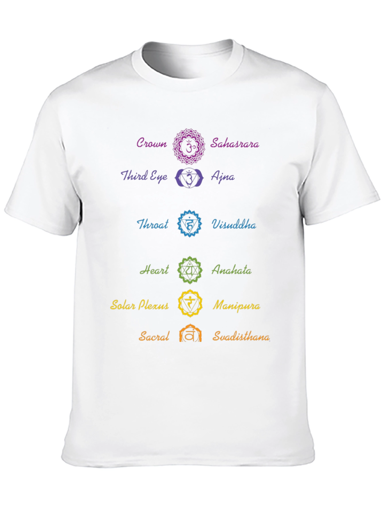 Chakra Symbol T-Shirt - Spiritual Yoga Meditation Tee