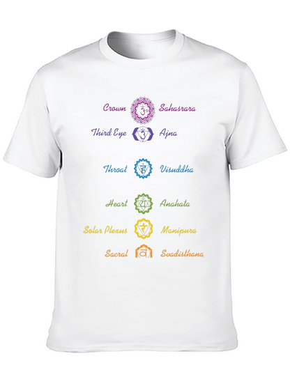 Chakra Symbol T-Shirt - Spiritual Yoga Meditation Tee
