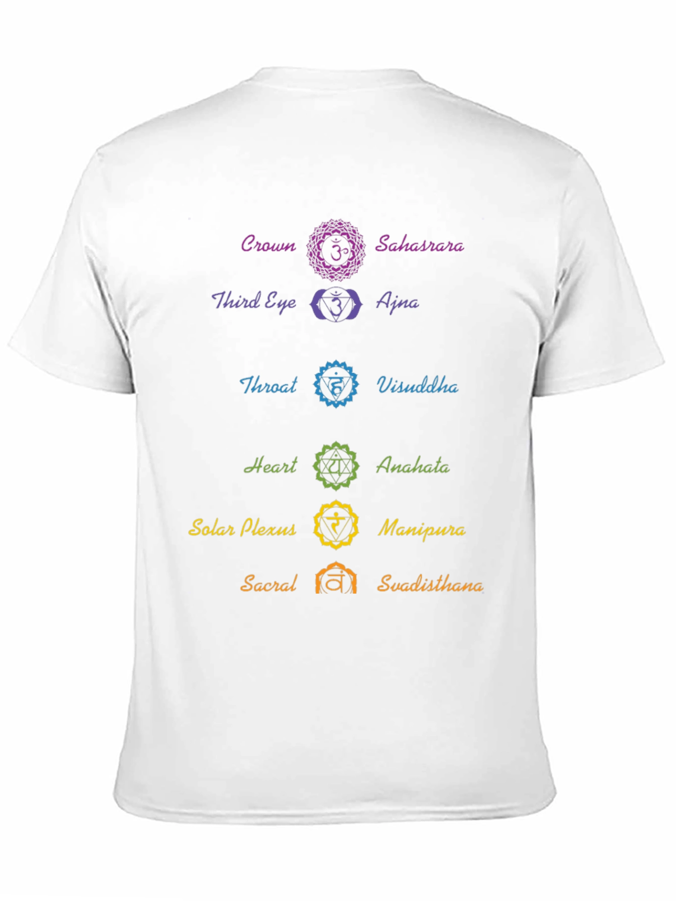 Chakra Symbol T-Shirt - Spiritual Yoga Meditation Tee