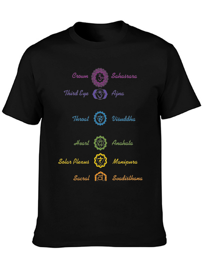 Chakra Symbol T-Shirt - Spiritual Yoga Meditation Tee