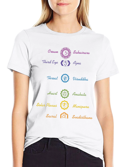 Chakra Symbol T-Shirt - Spiritual Yoga Meditation Tee