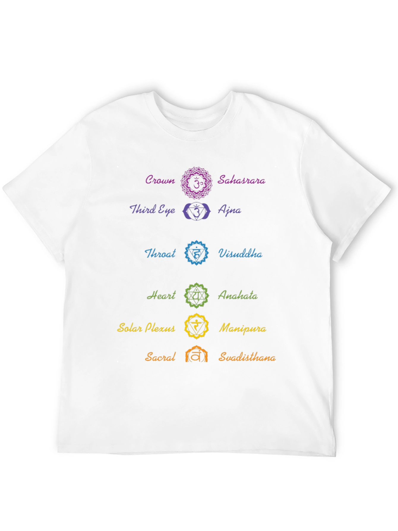 Chakra Symbol T-Shirt - Spiritual Yoga Meditation Tee