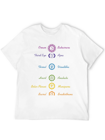 Chakra Symbol T-Shirt - Spiritual Yoga Meditation Tee