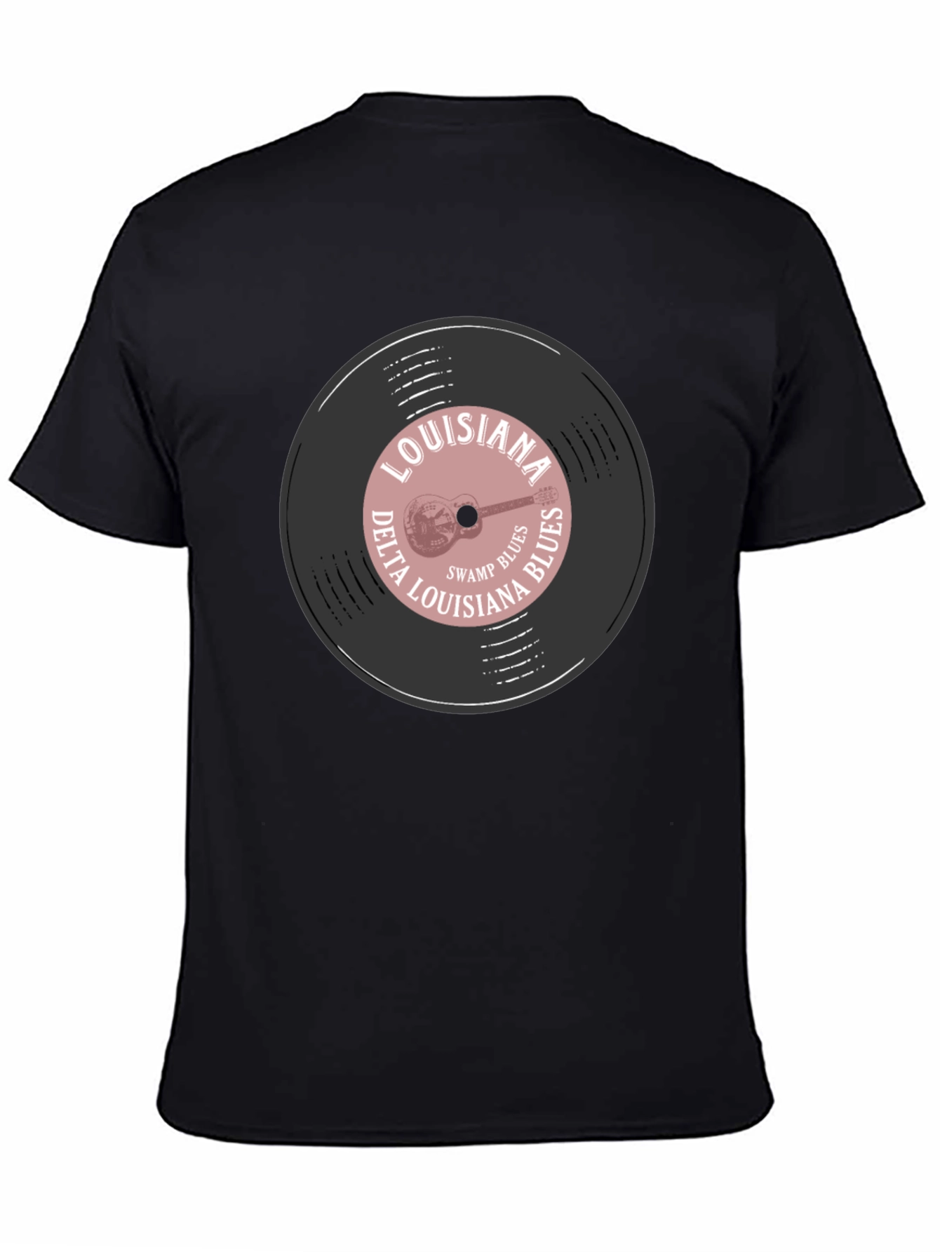 Louisiana Delta Blues Record Graphic T-Shirt
