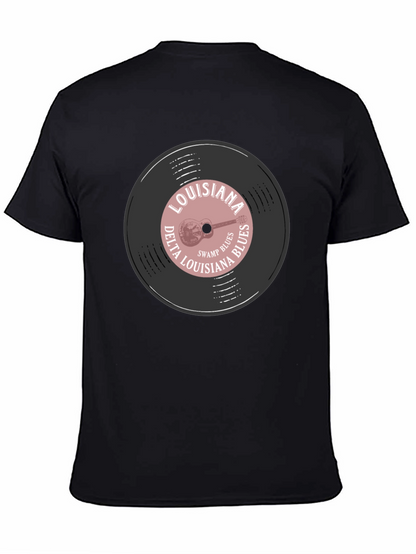 Louisiana Delta Blues Record Graphic T-Shirt