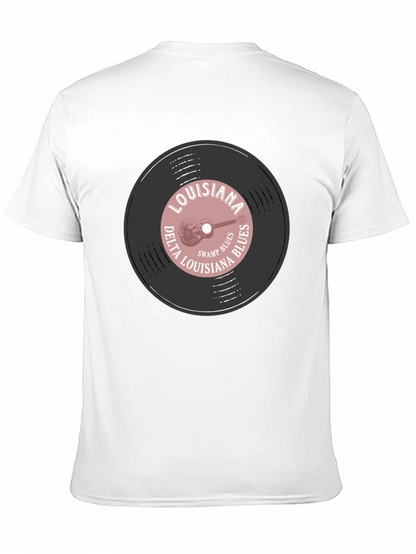 Louisiana Delta Blues Record Graphic T-Shirt