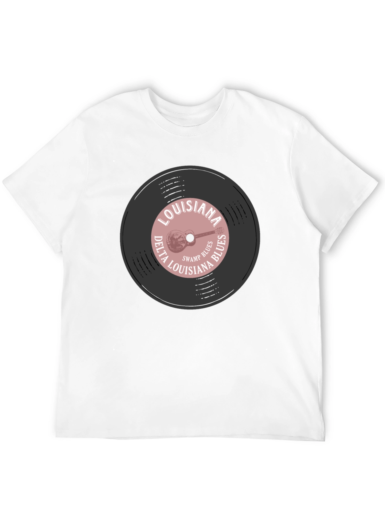 Louisiana Delta Blues Record Graphic T-Shirt