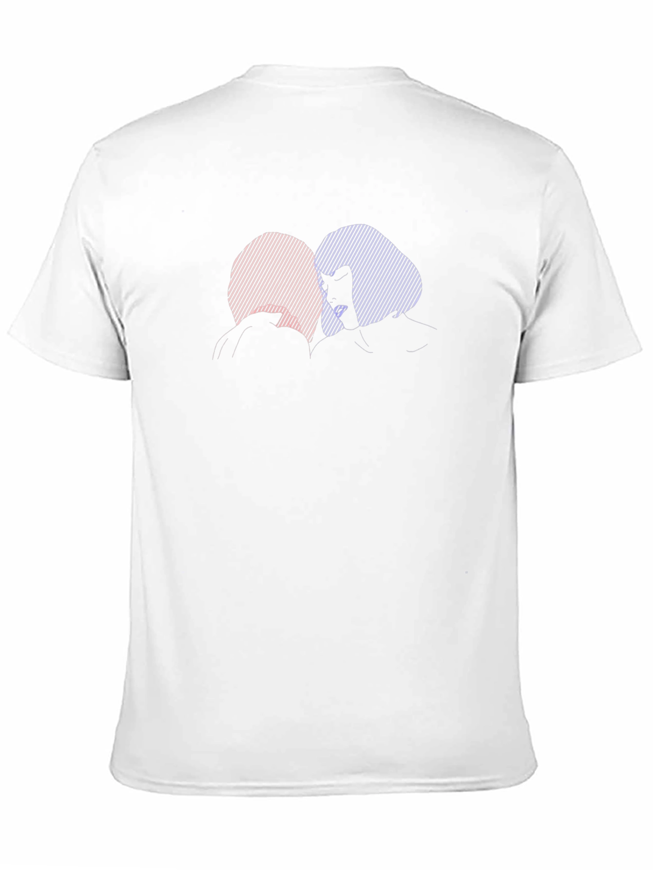 Silhouette Couple Graphic Black Tee