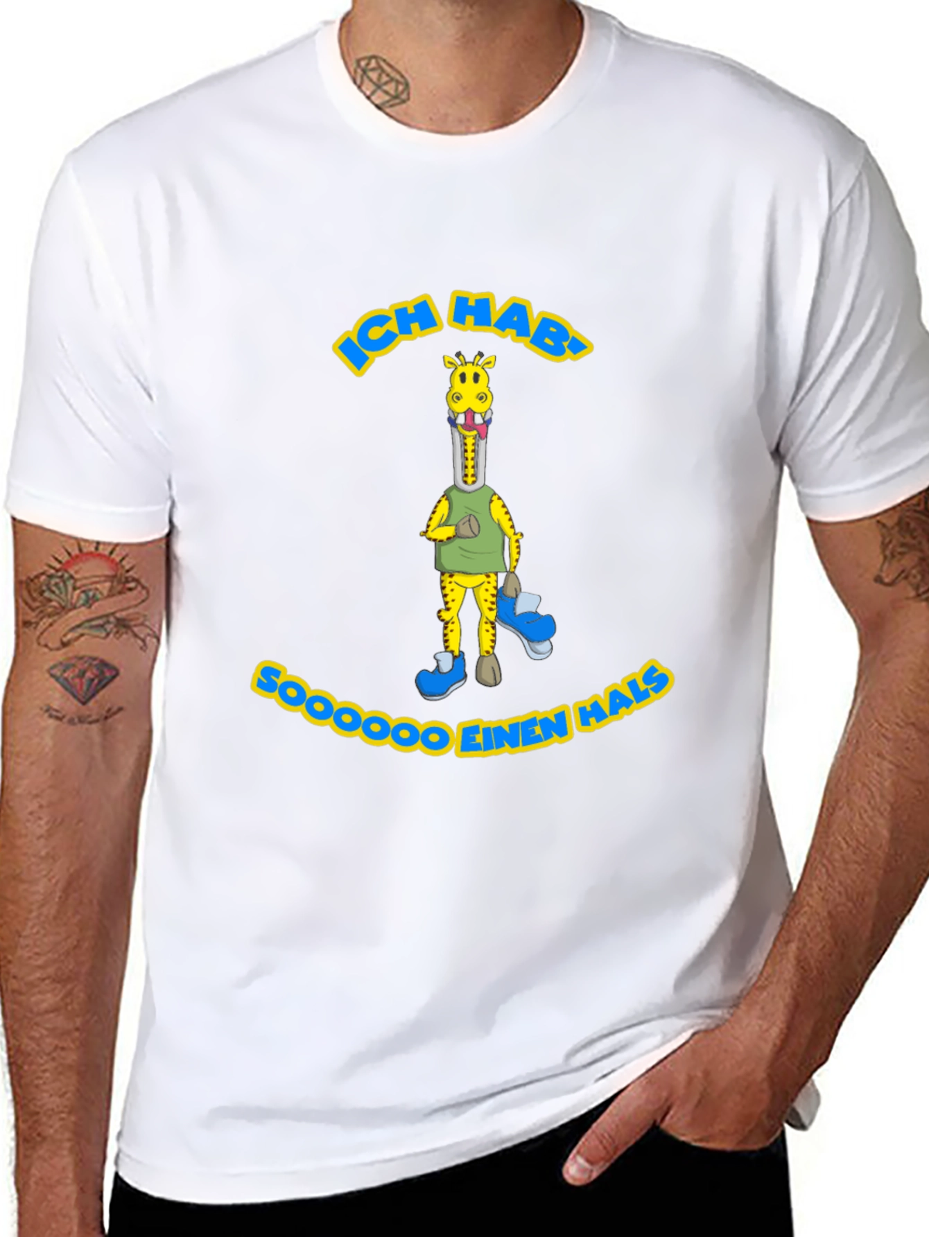 Funny Giraffe T-Shirt - Ich Hab Soooooo Einen Hals