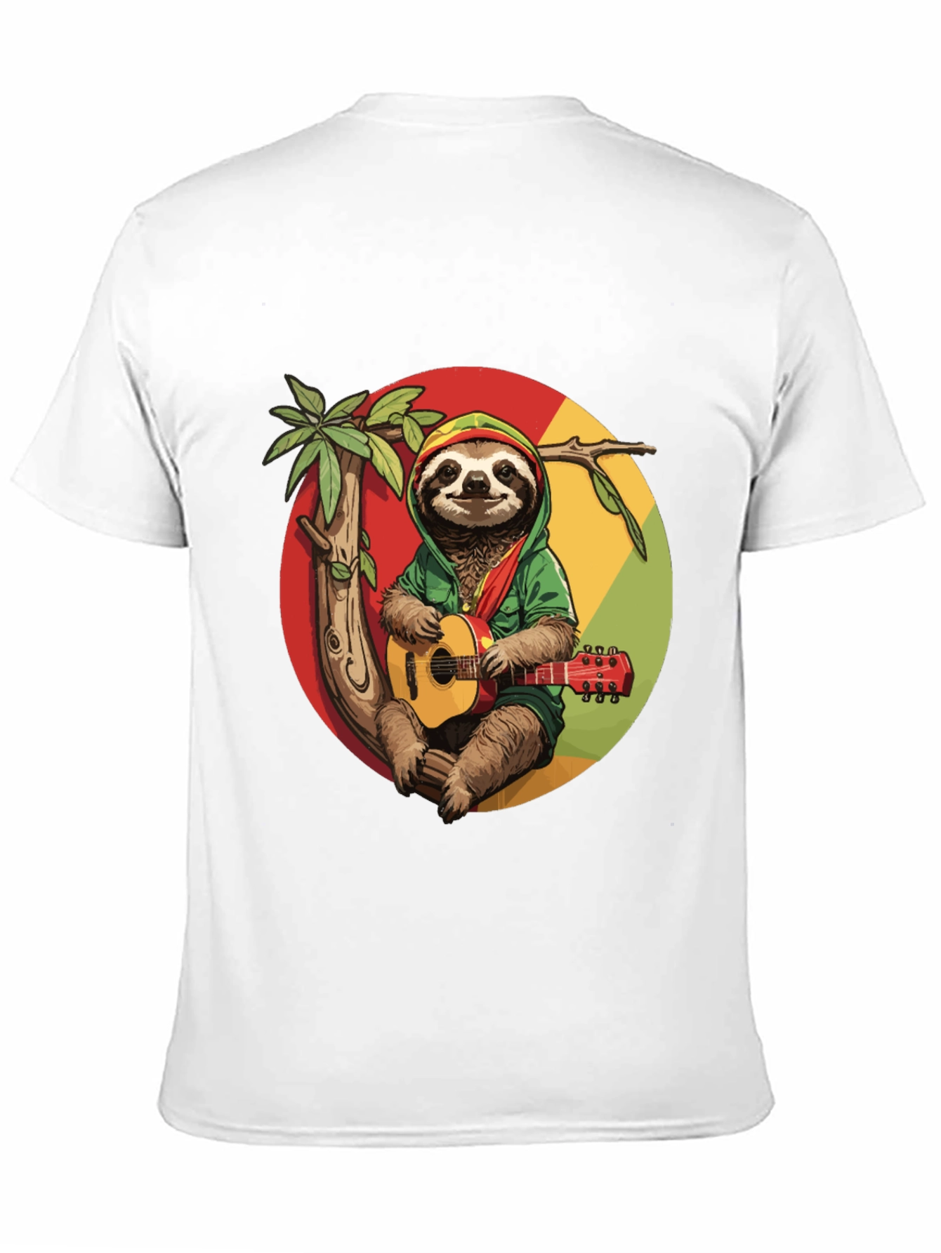 Reggae Sloth T-Shirt - Cool Graphic Tee