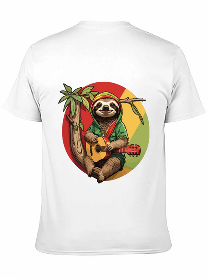 Reggae Sloth T-Shirt - Cool Graphic Tee