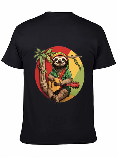 Reggae Sloth T-Shirt - Cool Graphic Tee