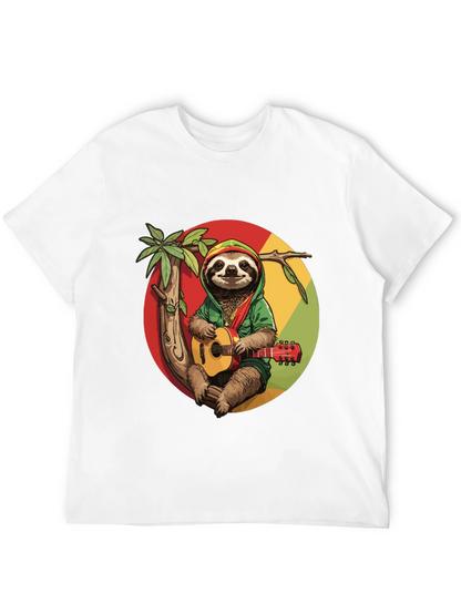 Reggae Sloth T-Shirt - Cool Graphic Tee