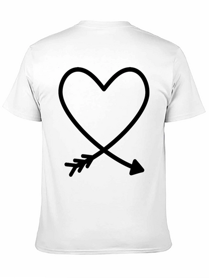 Heart & Arrow Graphic Tee - Mens Black T-Shirt