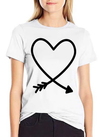 Heart & Arrow Graphic Tee - Mens Black T-Shirt