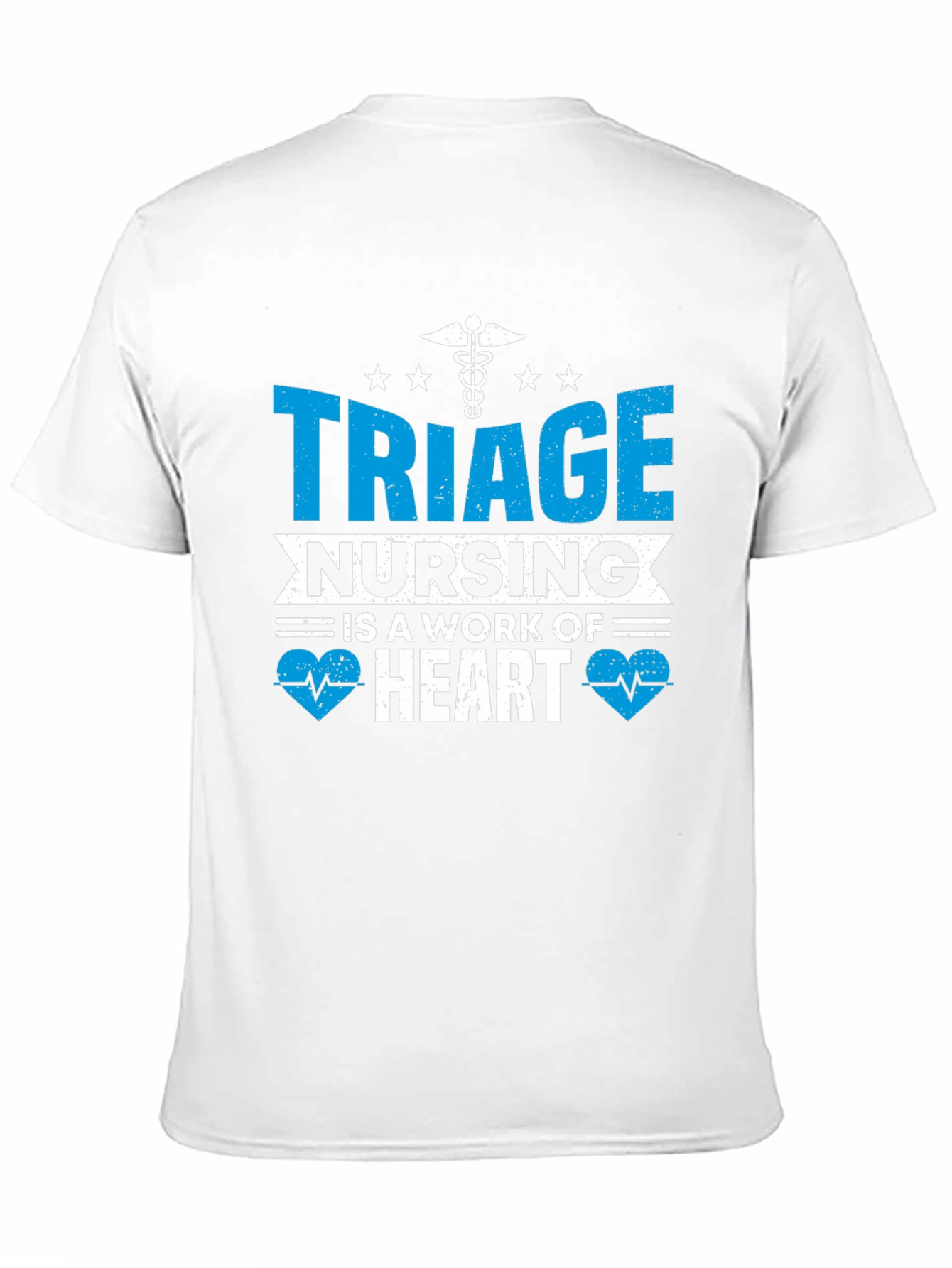 Triage Nursing Heart T-Shirt - Black Cotton Tee