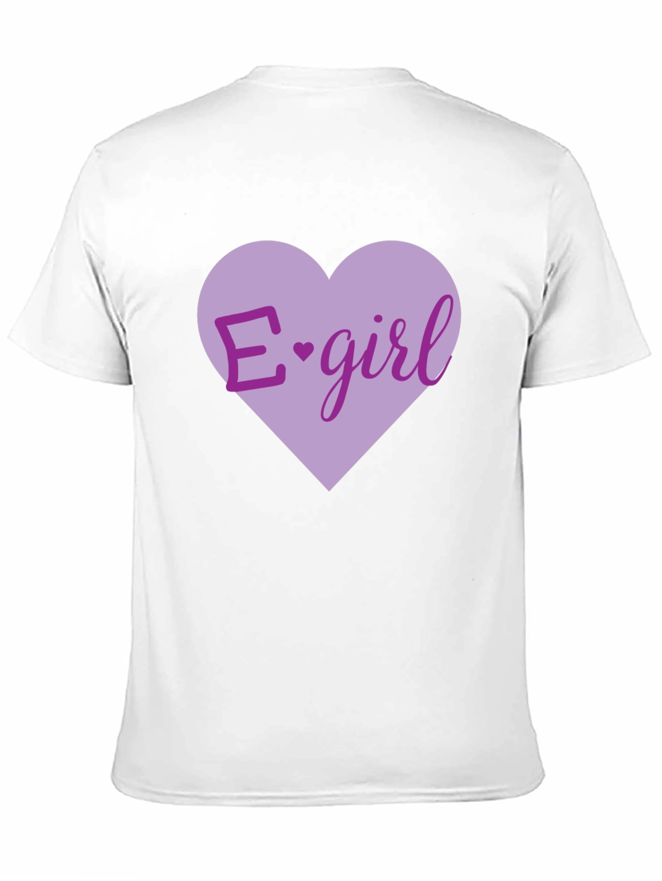 E-girl Heart Graphic T-Shirt - Black