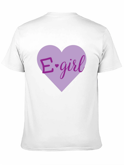 E-girl Heart Graphic T-Shirt - Black